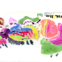 全国造形教育連盟賞 三浦 虎威 5歳 「ぼくの考えた車 ~くだものカー~」 青森県