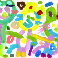 日本美術教育連合賞 「ねこがシャボン玉している」 細野 絃子 5歳 東京都