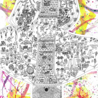 読売新聞社賞 「宇宙のどこか」 入澤 実緒 小6年 愛媛県