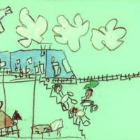 美育文化協会賞 「えきにいったよ」 中村 匠乙 5歳 山口県